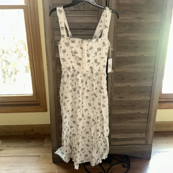 Reformation Tagliatelle Floral-print Linen Midi Dress - Picture 6 of 10